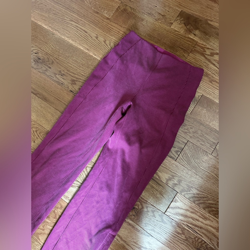 Lululemon Brushed Softstreme Ribbed Zip Flared Pant 32.5" - Picture 2 of 6